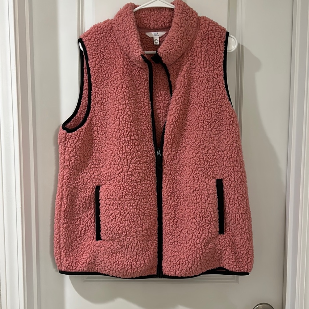 Pink Sherpa Vest